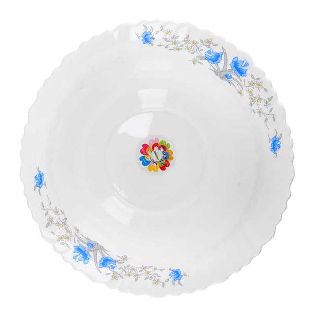 صحن شوربة أوبل وير 8 بوصة أبيض رويال فورد Royalford Opal Ware Romantic Soup Bowl, 8 Inch - 185335