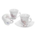 Royalford New Bone China Square Cup & Saucer Set, 12 Pcs - SW1hZ2U6NDIzMDQ5