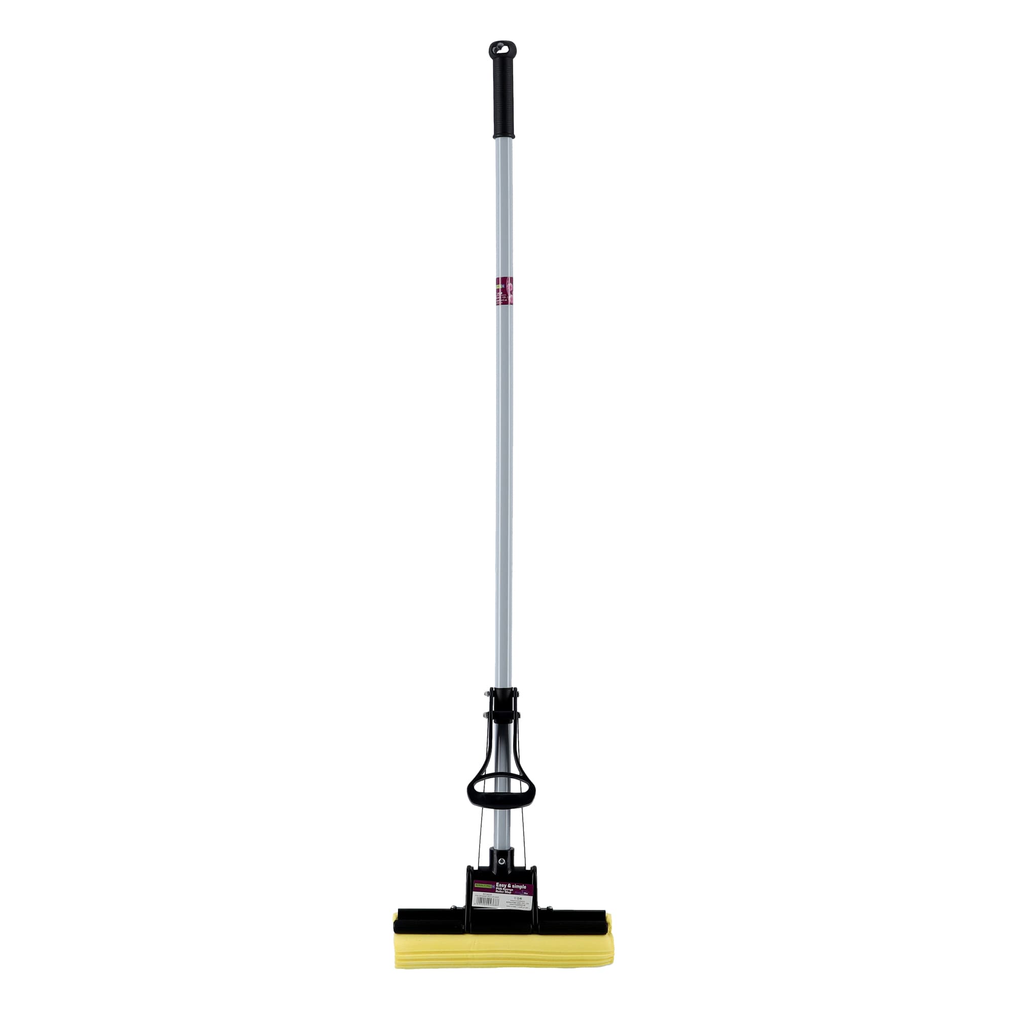 ممسحة أرضية بلون أسود واصفر من رويال فورد Royalford Sponge Roller Mop