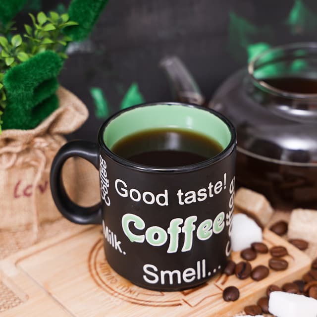 مق بسعة260 ميلي لتر أسود رويال فورد Royalford Porcelain Coffee Mug