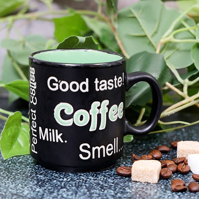 مق بسعة260 ميلي لتر أسود رويال فورد Royalford Porcelain Coffee Mug