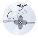 Royalford 7.5" Opal Ware Art Flower Dinner Plate Pasta Plate Made With Durable Material - SW1hZ2U6Mzk3OTcy