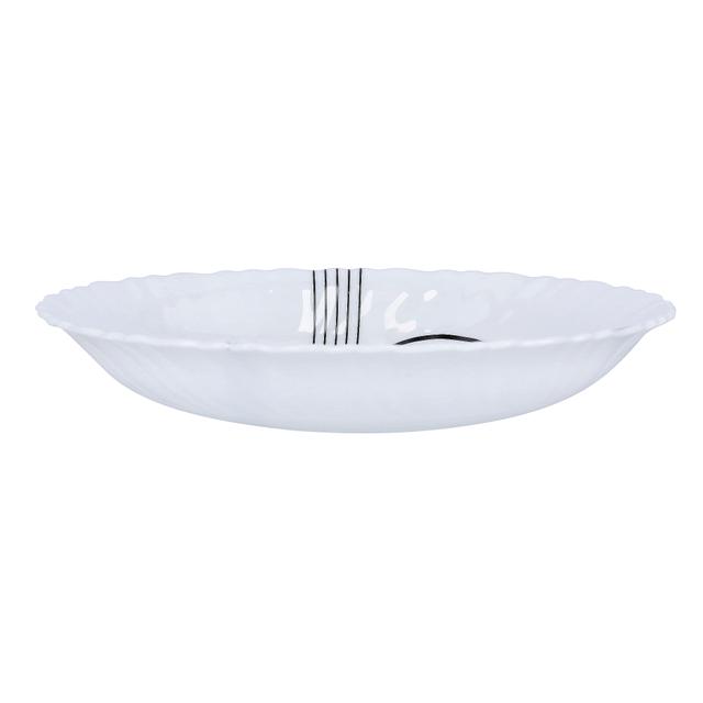 صحن تقديم زجاجي أوبال 7.5 بوصة Royalford - 7.5" Opal Ware Art Flower Dinner Plate Pasta Plate Made With Durable Material