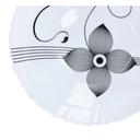 Royalford 7.5" Opal Ware Art Flower Dinner Plate Pasta Plate Made With Durable Material - SW1hZ2U6Mzk3OTg4