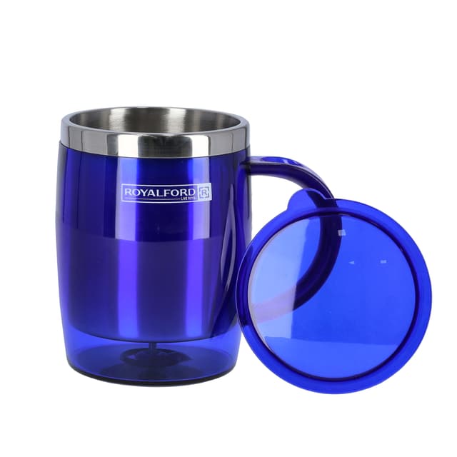 Royalford 14 Oz Travel Mug/Blue 1x48 - 172444