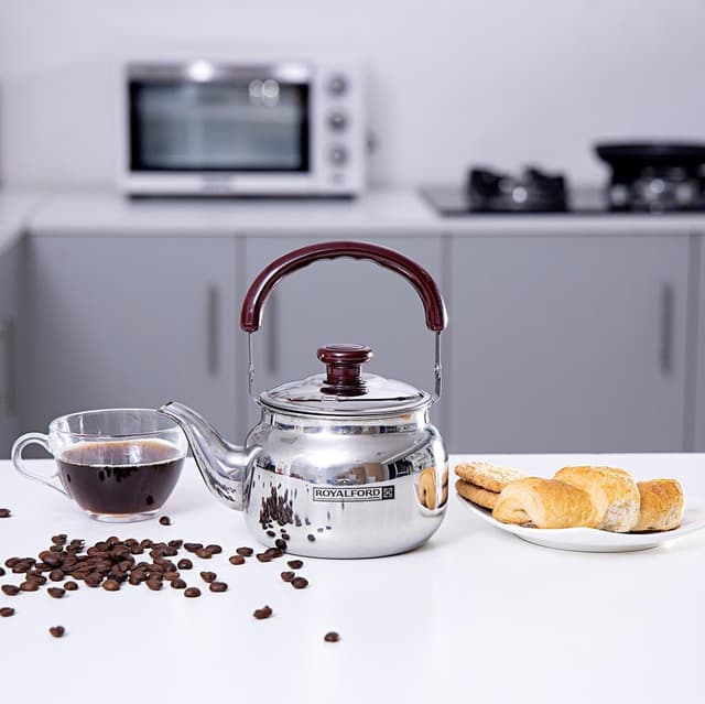 براد شاي صغير ستانليس ستيل 1 لتر رويال فورد Royalford 1L Stainless Steel Top Tea Kettle