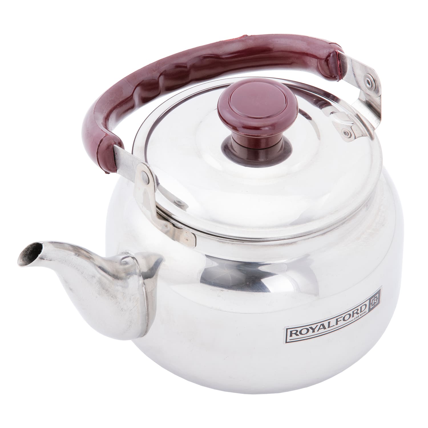 Royalford 0.75 Litre Stainless Steel Tea Kettle - Portable Lightweight Coffee, Tea Kettle With Lid