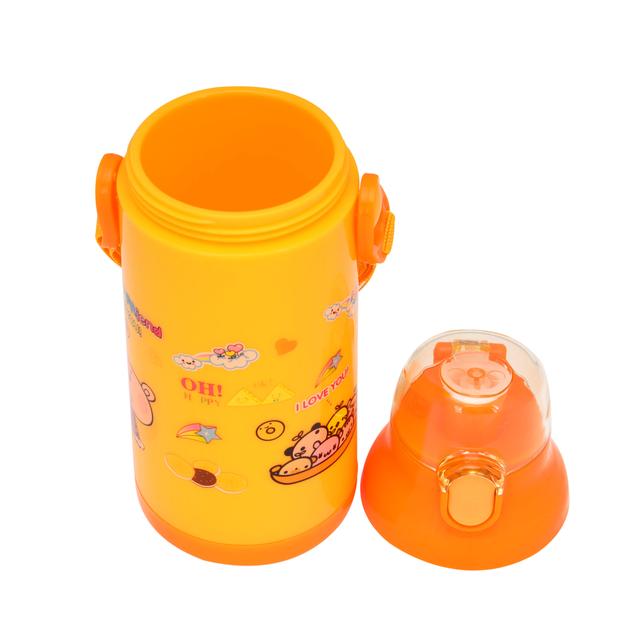 Royalford RF6420YL 350 ml Water Bottle - Kids Water Bottle, Toddler Water Bottle with Bendy Straw | Portable with Hanging Loop| Flip-Top Spill-Free Baby Sippy | Ideal School, Outings, Functi - SW1hZ2U6Mzc0NjY1