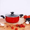 Royalford Non-Stick Ceramic Casserole With Glass Lid 30 Cm- Durable Non-Stick Coating, High-Quality - SW1hZ2U6MzcxODEz