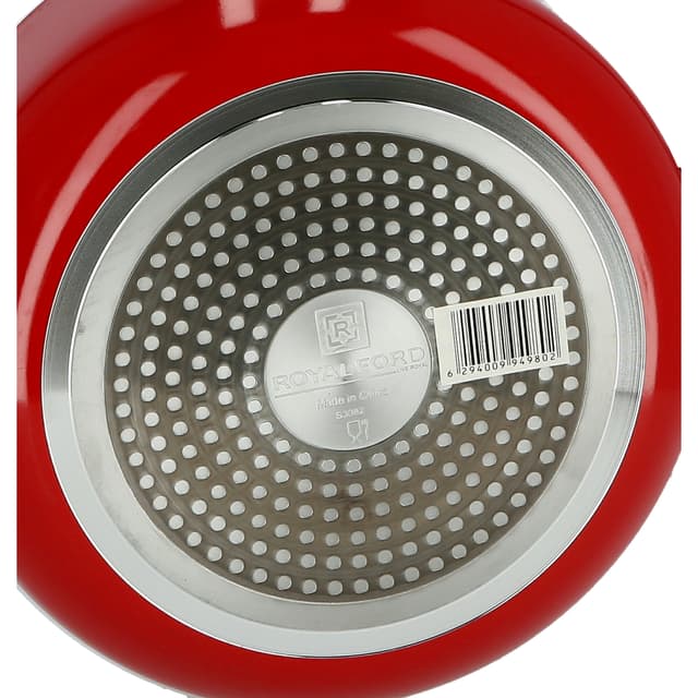 Royalford Ceramic Cooking Pot With Glass Lid, 32 Cm