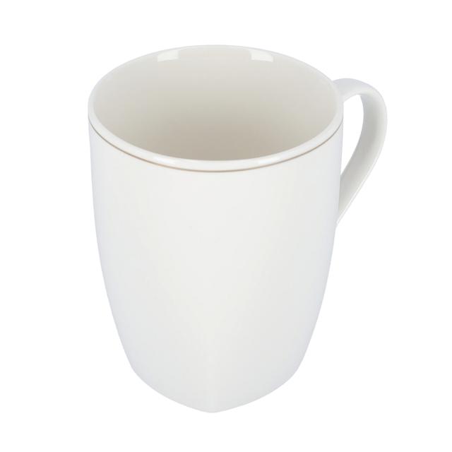 Royalford 14Oz Bone Wave Square Coffee Mug - Large Coffee & Tea Mug, Traditional Extra Large Tea Mug - SW1hZ2U6Mzg3NDQx