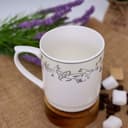 Royalford 11Oz Bone Wave Coffee Mug - Large Coffee & Tea Mug, Traditional Extra Large Tea Mug, Thick