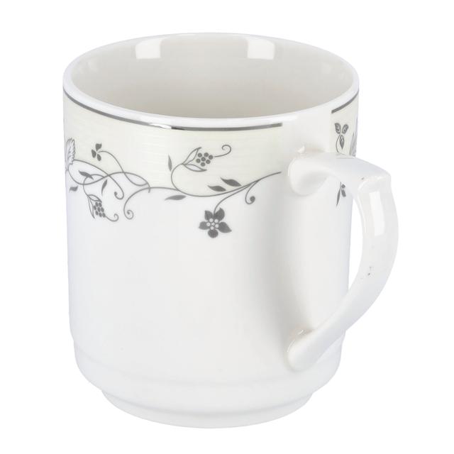 Royalford 11Oz Bone Wave Coffee Mug - Large Coffee & Tea Mug, Traditional Extra Large Tea Mug, Thick - SW1hZ2U6Mzg3Mzk4