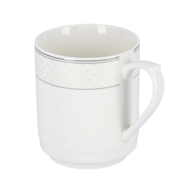 ماغ (كوب) بورسلان 11 اونصة Royalford - 11Oz Bone Wave Porcelain Coffee Mug - Large Coffee & Tea Mug - SW1hZ2U6Mzg3MzEy