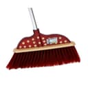 مكنسة عصا ستانلس ستيل مع مقبض قوي أحمر من رويال فورد Royalford Long Floor Broom With Strong Handle - Long Handle Broom - 174795