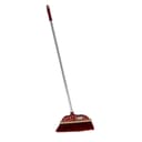 مكنسة عصا ستانلس ستيل مع مقبض قوي أحمر من رويال فورد Royalford Long Floor Broom With Strong Handle - Long Handle Broom - 288540