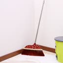 مكنسة عصا ستانلس ستيل مع مقبض قوي أحمر من رويال فورد Royalford Long Floor Broom With Strong Handle - Long Handle Broom - 174792