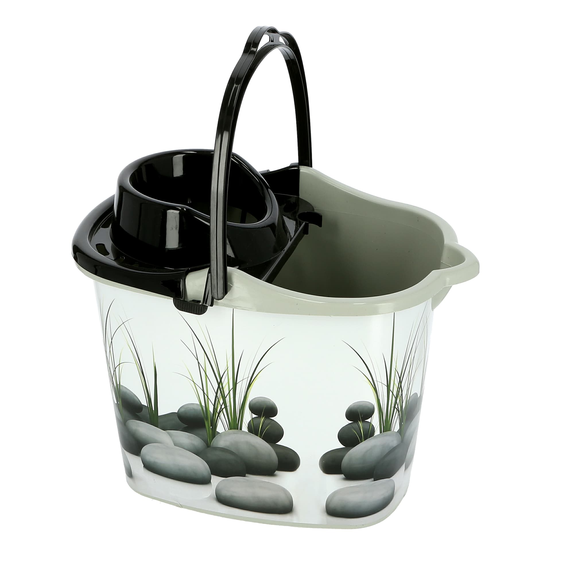 دلو مع ممسحة بلاستيك رويال فورد Royalford Plastic Mop Bucket