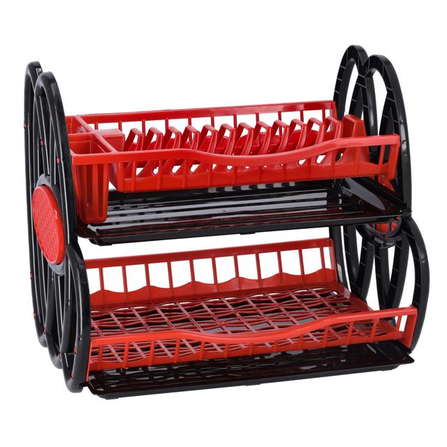 Royalford 2 Layer Plastic Dish Rack