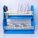 Royalford 2 Tiered Kitchen Dish Drainer Drying Rack - Multi-Purpose Draining Board With Drip Tray - SW1hZ2U6Mzk0NTk5