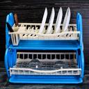 Royalford 2 Tiered Kitchen Dish Drainer Drying Rack - Multi-Purpose Draining Board With Drip Tray - SW1hZ2U6Mzk0NjAx