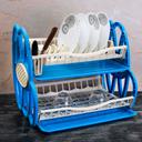 Royalford 2 Tiered Kitchen Dish Drainer Drying Rack - Multi-Purpose Draining Board With Drip Tray - SW1hZ2U6Mzk0NjAz