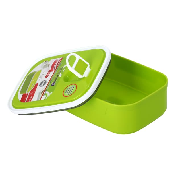 حافظة طعام مع غطاء و قفل 790مل أخضر Royalford - 790Ml Rect Food Container/Green 1X24