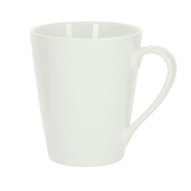 ماغ (كوب) بورسلين 230 مل أبيض Royalford - 230Ml Magnesia Porcelain Mug - Large Coffee & Tea Mug