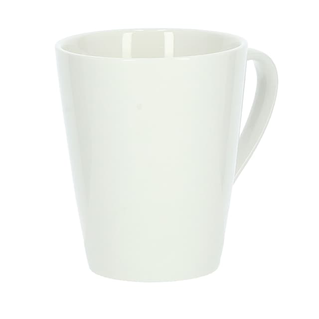 ماغ (كوب) بورسلين 230 مل أبيض Royalford - 230Ml Magnesia Porcelain Mug - Large Coffee & Tea Mug