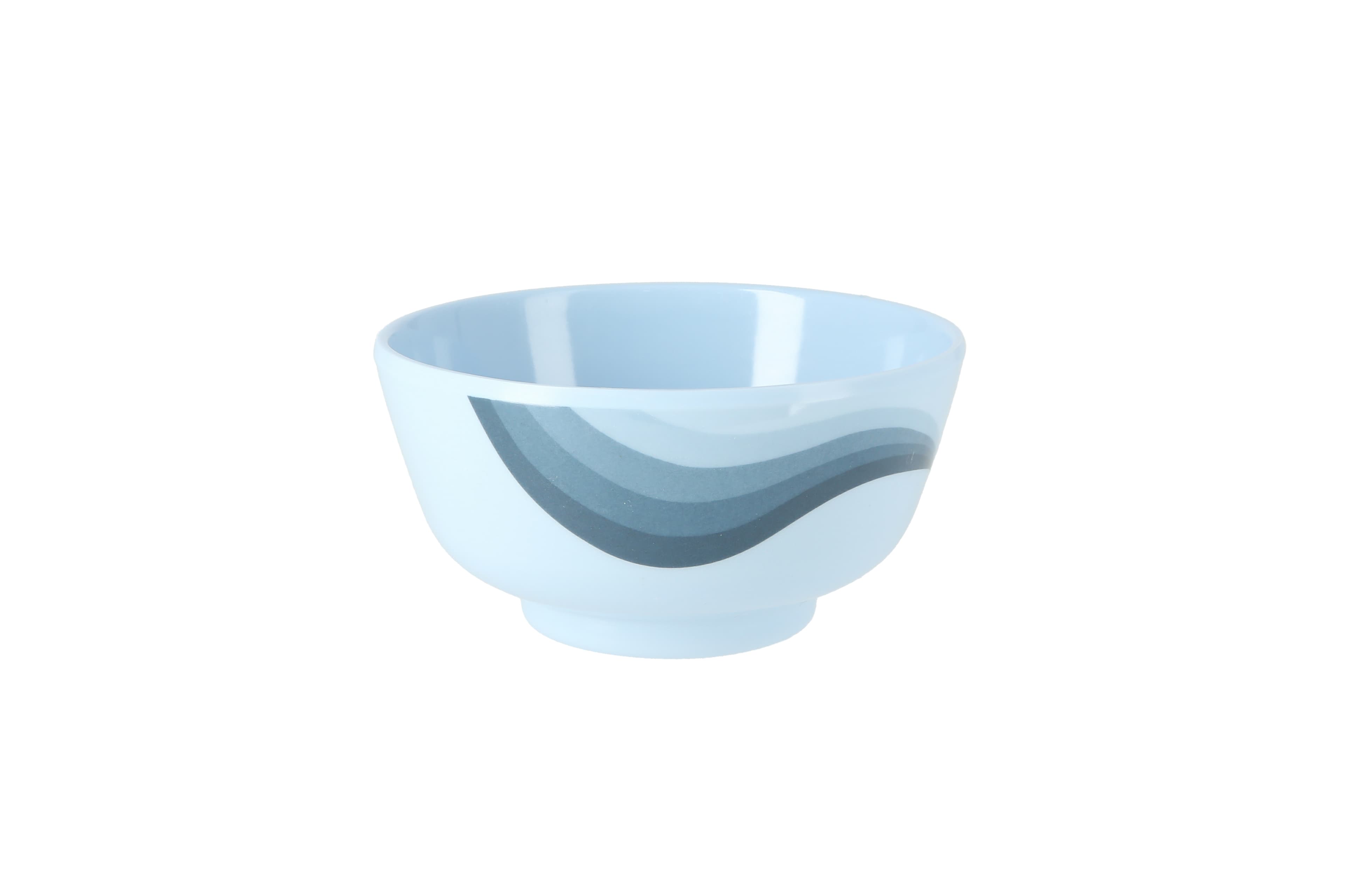 Royalford 4.5" Melamine Ware Super Rays Round Bowl - Portable, Lightweight Bowl Breakfast Cereal