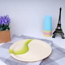 صحن دائري ميلامين 11 بوصة بيج وأخضر من رويال فورد Royalford Melamine Ware Super Rays Dinner Plate