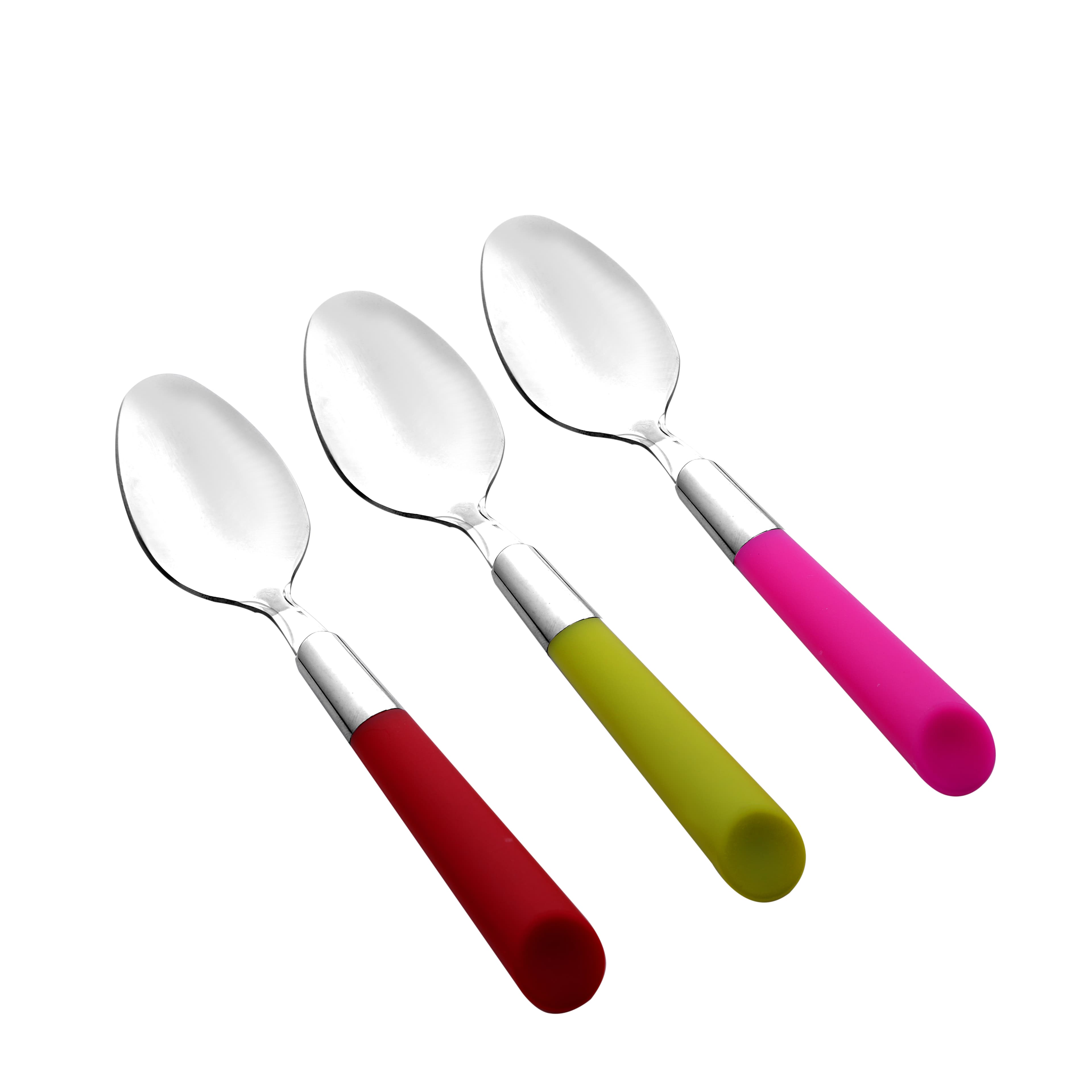 Royalford 3Pcs Tea Spoon - Plain Pattern Cutlery, Dishwasher Safe, Mirror Polished, Ergonomic Handle