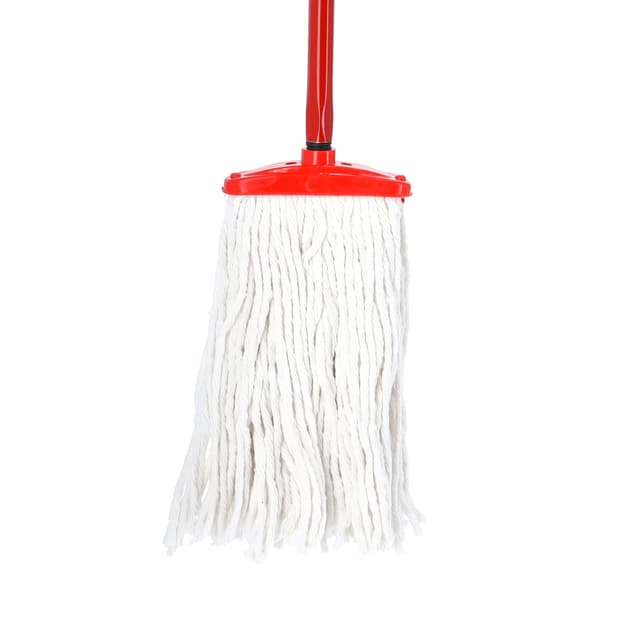 ممسحة أرضيات قطنية - 121 سم - Cotton Mop Head With Long Pole - Royalford