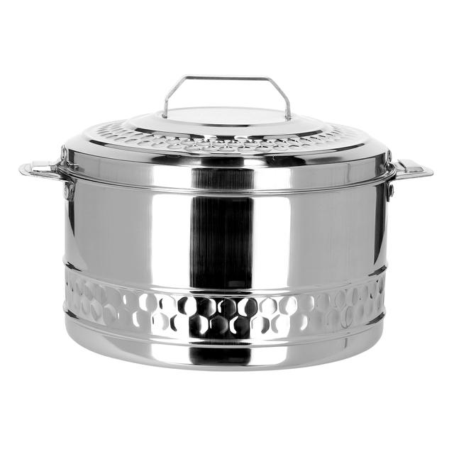 Royalford 4L Stainless Steel Esteelo Hot Pot - Double Wall Hot Pot - SW1hZ2U6Mzk4NjIw