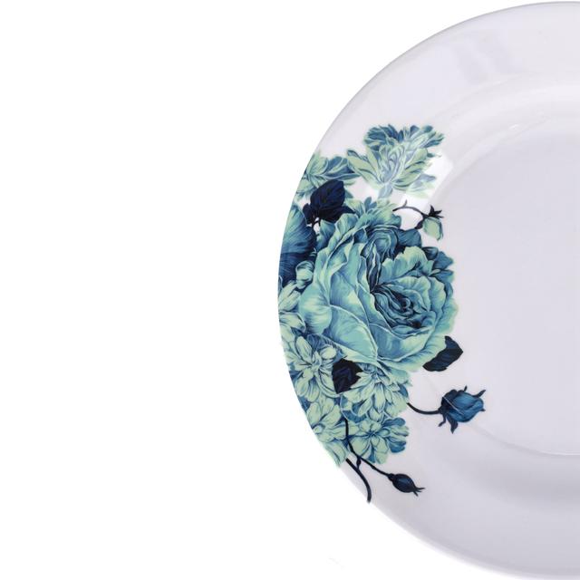 صحن شوربة ميلامين 10 انش زهري  رويال فورد Royalford Melamine Deep Soup Plate, 10 InchServing Soup Plate - SW1hZ2U6NDMwMzc1