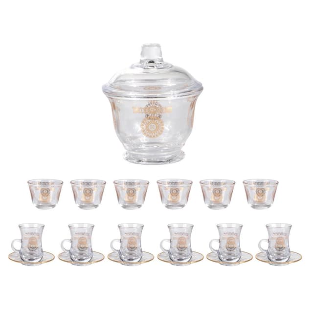 طقم فناجين قهوة وشاي 20 قطعة رويال فورد Royalford Tea Cups With Saucer