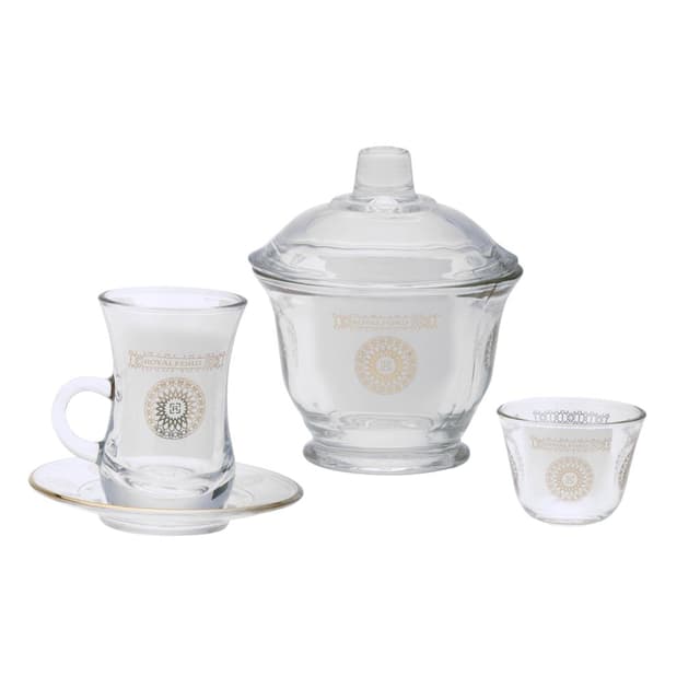طقم فناجين قهوة وشاي 20 قطعة رويال فورد Royalford Tea Cups With Saucer