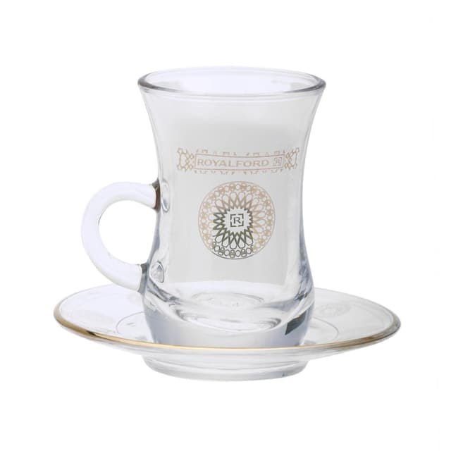 طقم فناجين قهوة وشاي 20 قطعة رويال فورد Royalford Tea Cups With Saucer