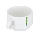 فنجان سيراميك 150 مل أبيض Royalford - 150Ml Thick Wall Ceramic Cup - Insulated Walled Heat Resistant Cappuccino Latte Tea - 163973