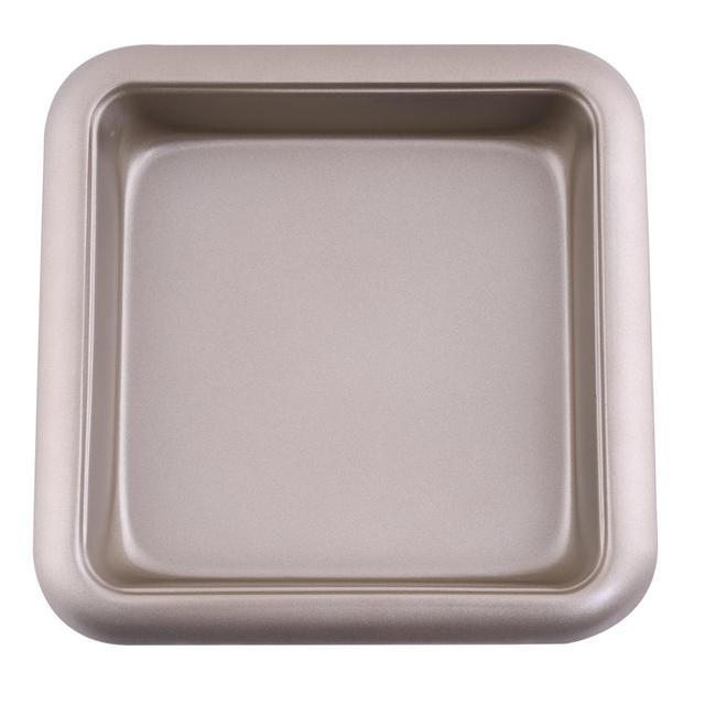 Royalford Steel 8 Inch Square Cake Pan - Black, 24X24X5Cm, Non-Stick Square Baking Tin, Brownie Tin - SW1hZ2U6NDIzNDQ0