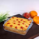 Royalford 1.5L Baking Tray - Square Roasting & Baking Tray - Oven Safe Glass Roaster Pan - Fridge