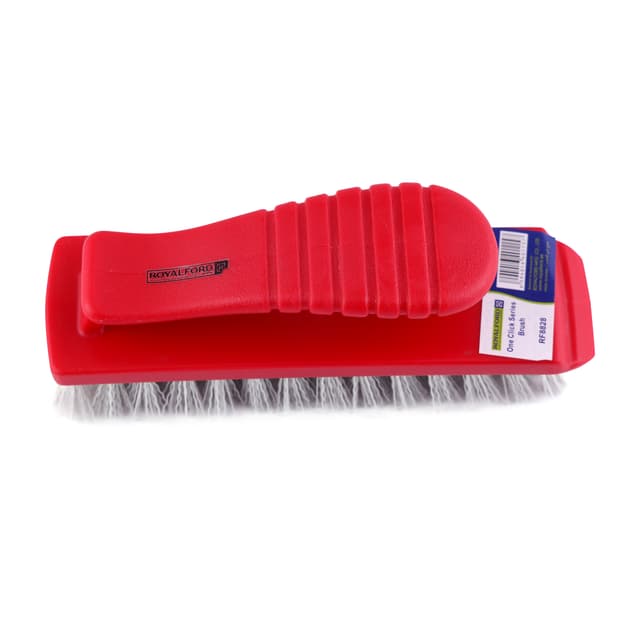 فرشاة تنظيف السجاد يدوية أحمر من رويال فورد Royalford One Click Series Brush