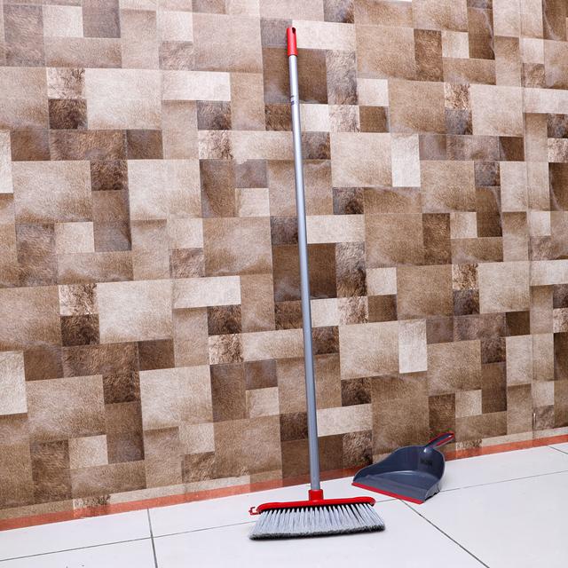 Royalford Long Floor Broom With Strong Handle - Long Handle Broom With Stiff Bristles - SW1hZ2U6Mzk5MDUy