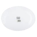 Royalford 14" Opal Oval Plate With Art Flower Design - Pasta Plates