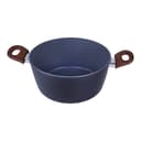 Royalford Aluminium Casserole Cookware Set with Glass Lids 9Pcs | Induction safe Pots & Pans with Non-Stick Marble Coating | Stock Pots with Tempered Glass Lid & Strong Wooden Handles -