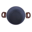 Royalford Aluminium Casserole Cookware Set with Glass Lids 9Pcs | Induction safe Pots & Pans with Non-Stick Marble Coating | Stock Pots with Tempered Glass Lid & Strong Wooden Handles -