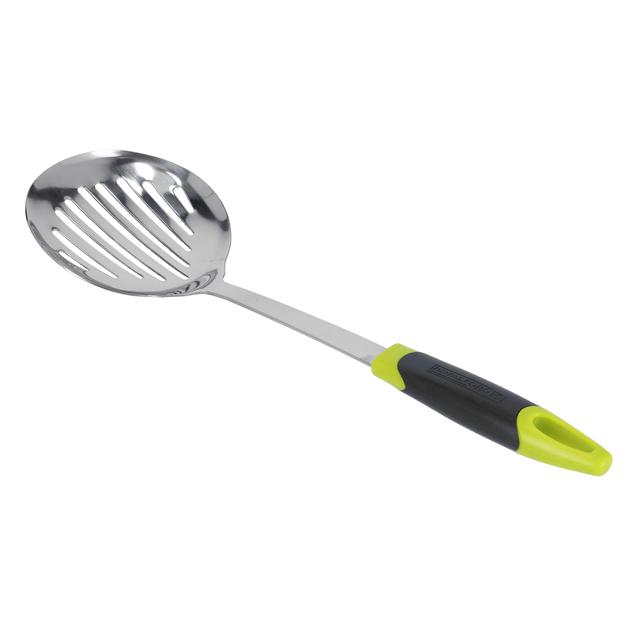 Royalford Stainless Steel Stainless Steel Skimmer With Abs Handle - Slott Skimmer With Handle - SW1hZ2U6Mzg0NzMw