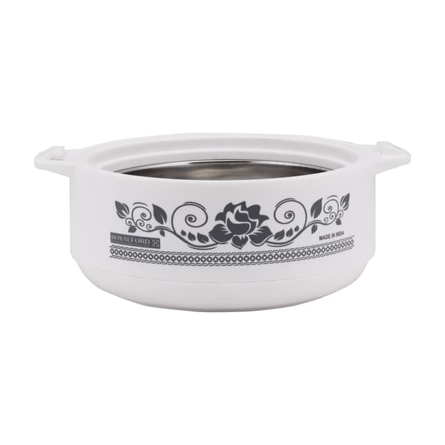 Royalford Casserole Dish Hot Pot 3.5L- Stainless Steel Insulated Serving Dish With Lid