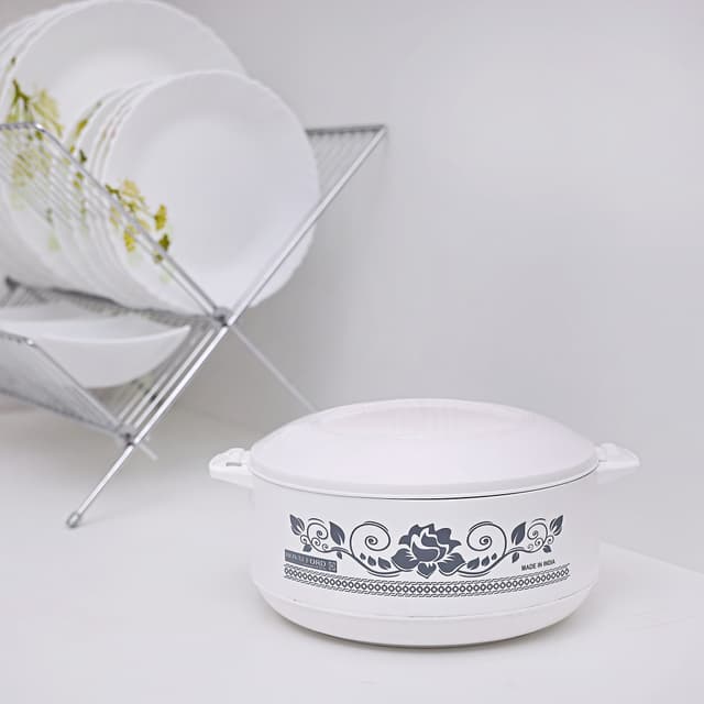 Royalford Casserole Dish Hot Pot 3.5L- Stainless Steel Insulated Serving Dish With Lid