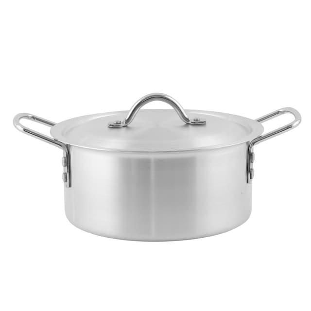 Royalford 5Pcs Aluminium Casserole With Lids - Cookware Set With Thick Base & Comfortable Handles - 172361